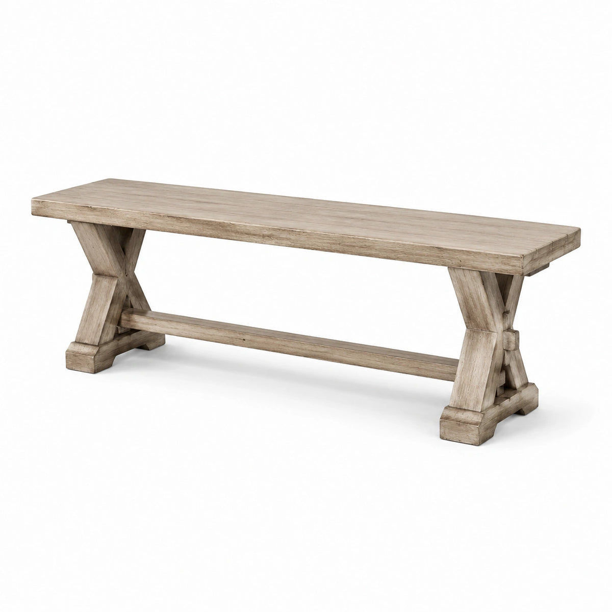 Banco de Madera Maciza de Roble 180x40x45 cm