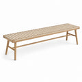 Banco de madera y cuerda de yute 160x35x45 cm