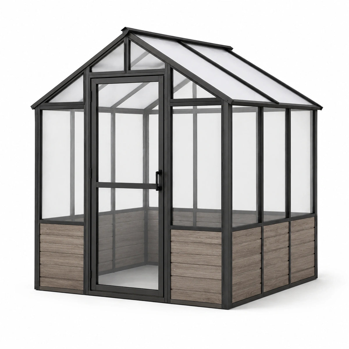 Invernadero de aluminio y policarbonato 2x2x2m